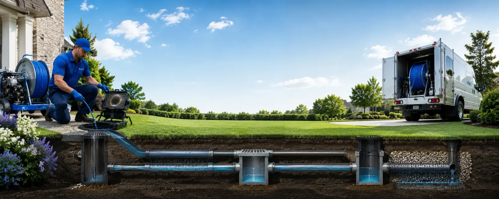Outdoor drain cleaning information for Paden City, WV